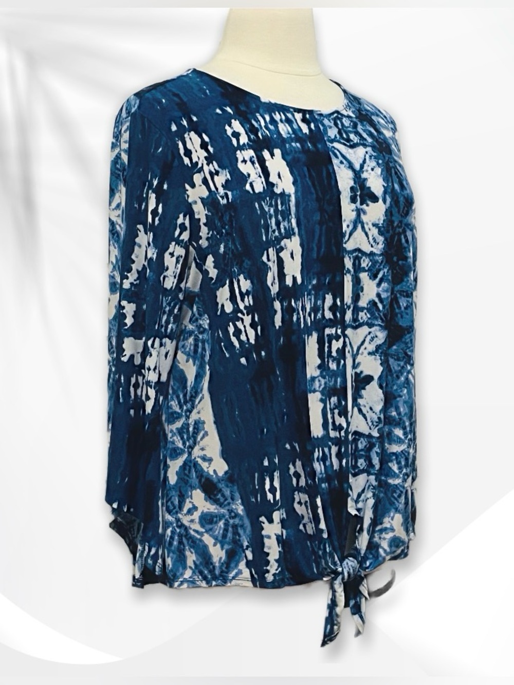 Cocomo Woman Flared Sleeve Tie Dye Top 2X